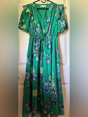 LOFT Emerald Green Dress